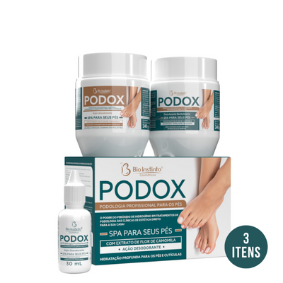 KIT PODOX Podologia Spa dos Pés - 3 Itens